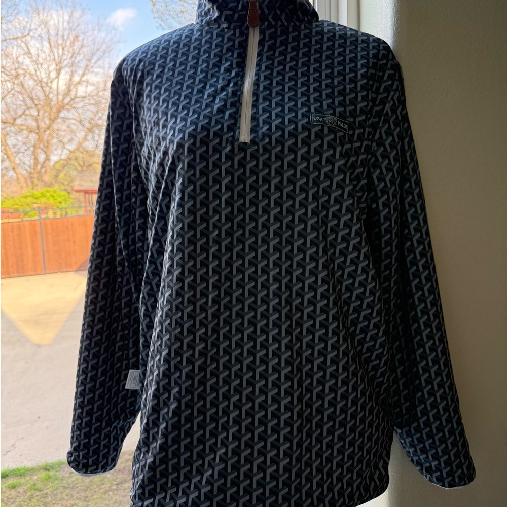 Black And Gray Patterned Pullover - image 2